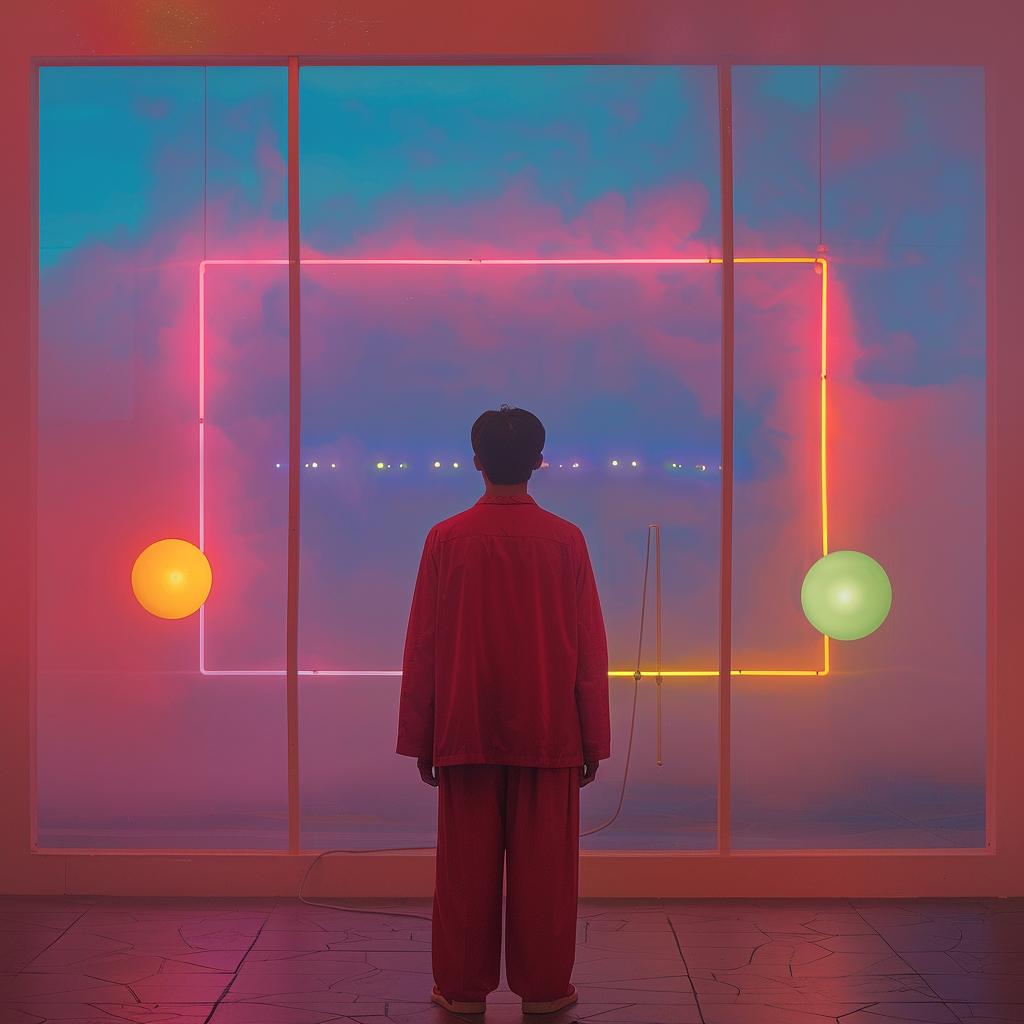 surreal  neon  lights  album  cover  creative  man  red  sign  art 962635