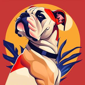 bulldog  dog  redwhitecollar  canine  portrait  cute  pet  animal  friendly  furry 1072420