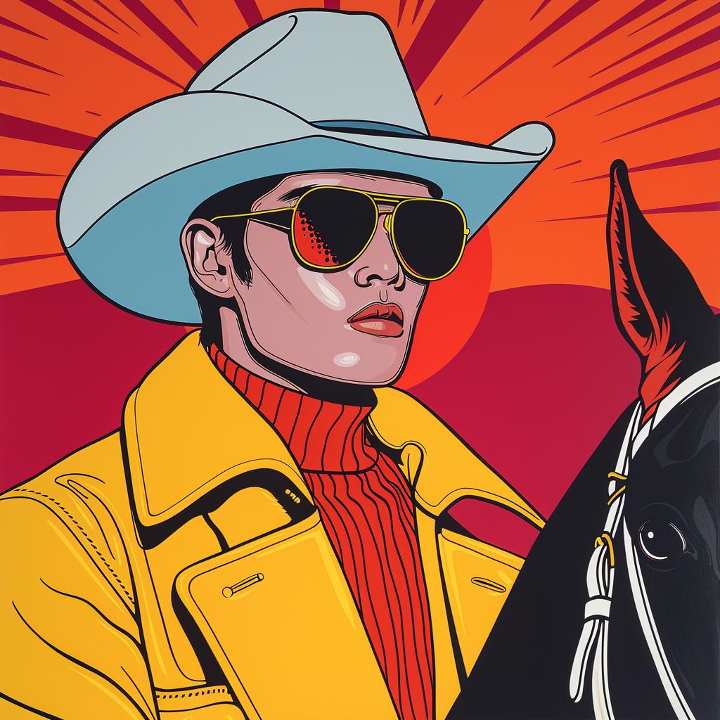 cowboy  horse  poster  surreal  bauhaus  lighting  glow  sharp  focus  natural 962938