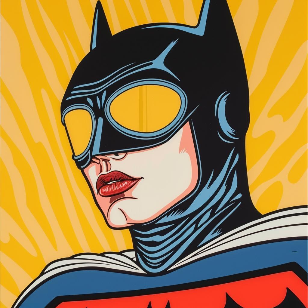 Batman  painting  yellow  eyes  hero  dark  comics  illustration  mood  character 972836