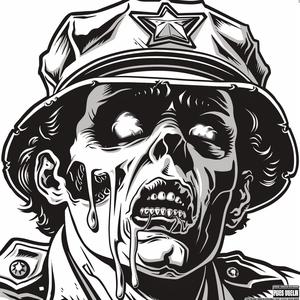 zombie  art  police  drawing  hat  horror  urban  illustration  gothic  creepy 1071066