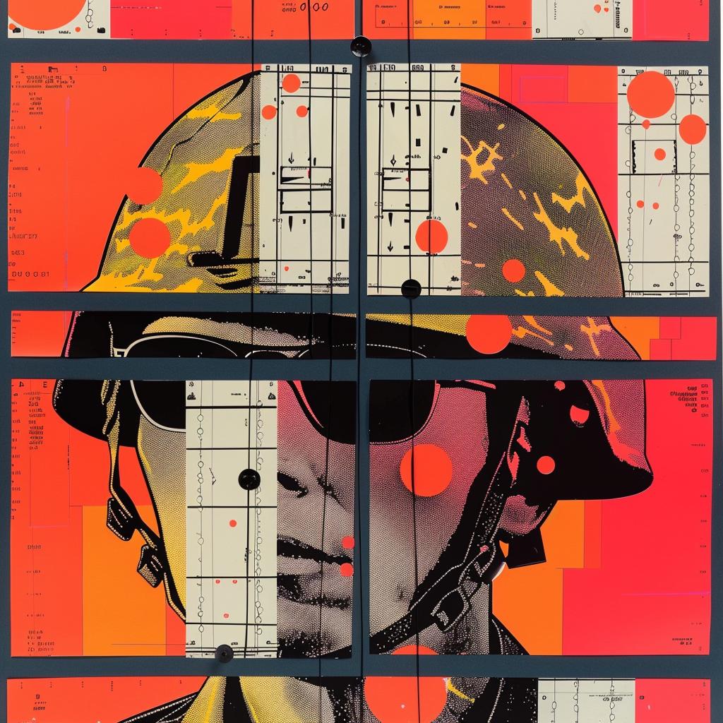 Obey  graphic  design  military  man  helmet  sunglasses  poster  complex  style 969062