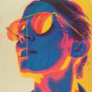 mithology  minimalist  sunglasses  colorful  woman  graphic  art  1960s  portrait  design 1072826