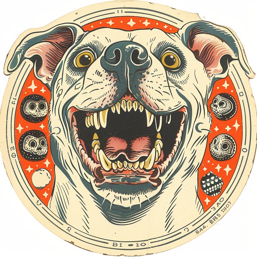 dog  pitbull  playful  circle  illustration  cute  graphic  design  animal  art 942647