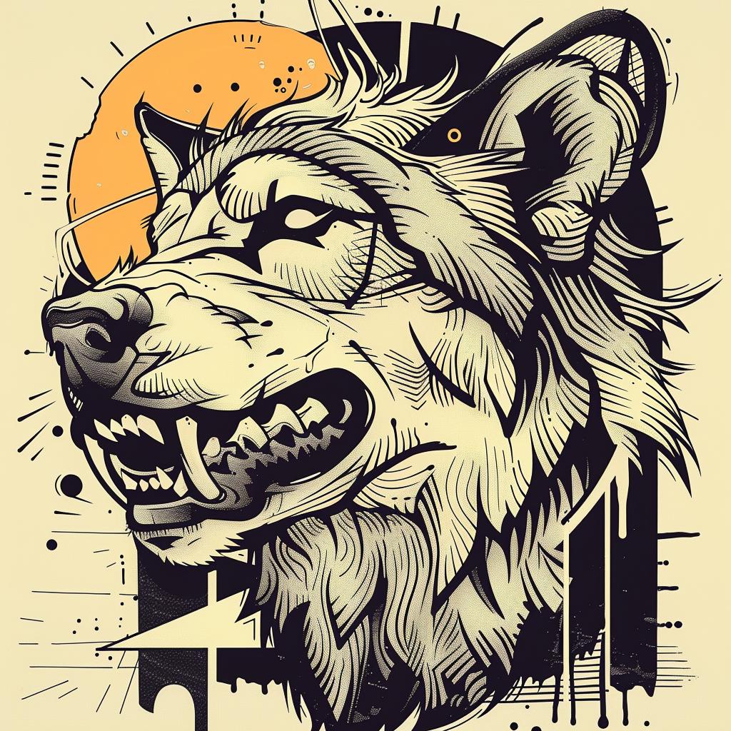 mythical  creature  wolf  sheep  hybrid  tattoo  halftone  wildness  wool  fantasy 939614
