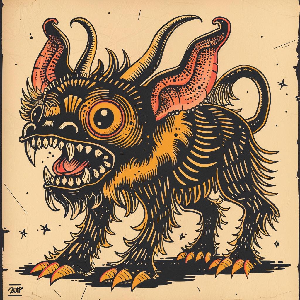 mythical  creature  hybrid  art  fantasy  unique  shading  dots  imagination  Bachalo 923297