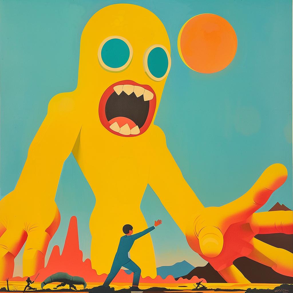 surreal  album  cover  monster  poster  creative  artwork  illustration  design  imaginative 1017834
