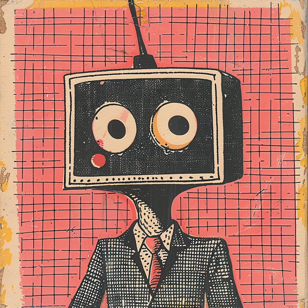 cartoon  robot  suit  tie  whimsical  design  playful  character  creative  art 916971