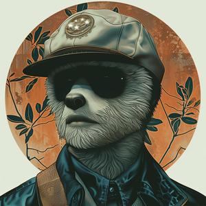 surreal  poster  man  hat  sunglasses  Mitsumasa  Anno  Troy  Brooks  Risograph 1077451