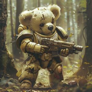 teddy  bear  warhammer  40k  fantasy  battle  epic  suit  gun  woods 1079048