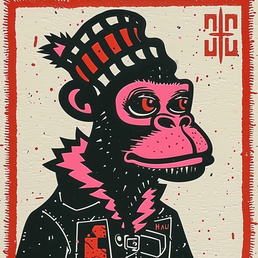 monkey  hat  jacket  cartoon  minimal  streetwear  animal  design  aggressive  poster 957782