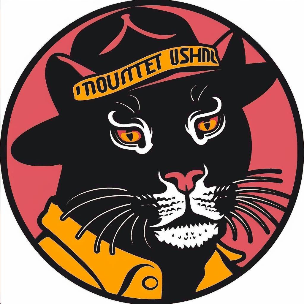 panther  hat  logo  illustration  stylized  Japanese  art  design  animal  fashion 940112