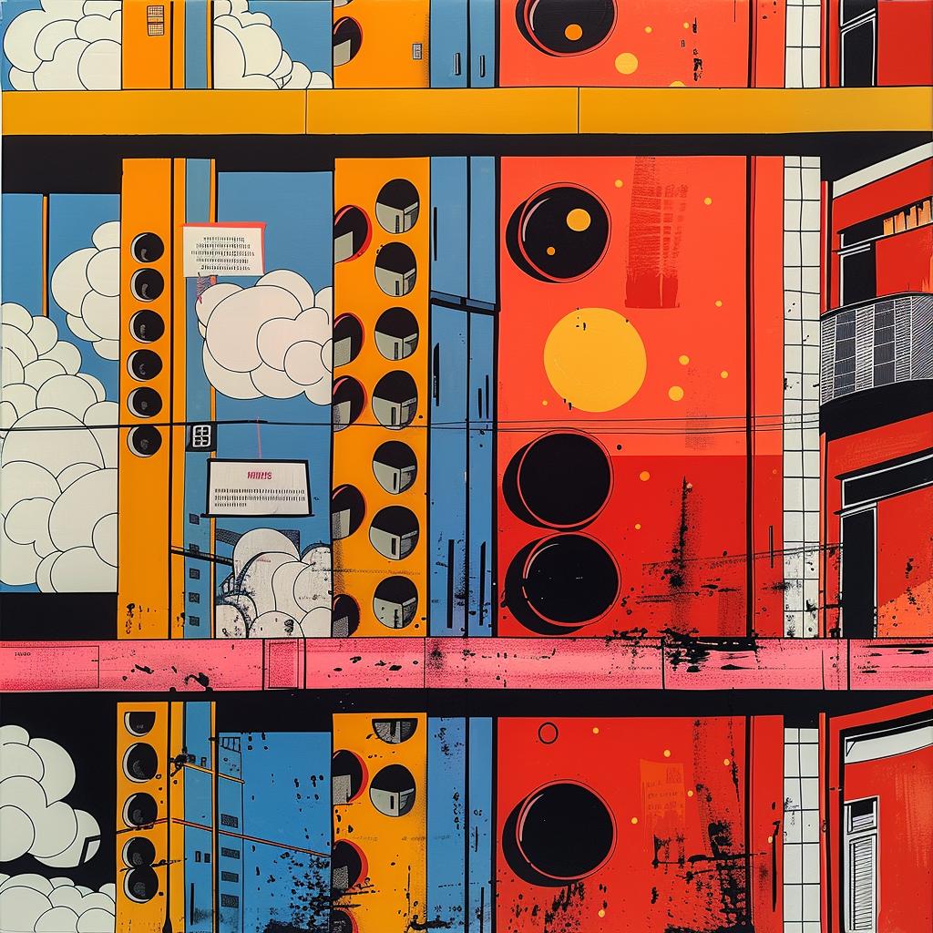 cityscape  futuristic  abstract  minimalism  clouds  Moebius  fantasy  vibrant  negative  space 1022541