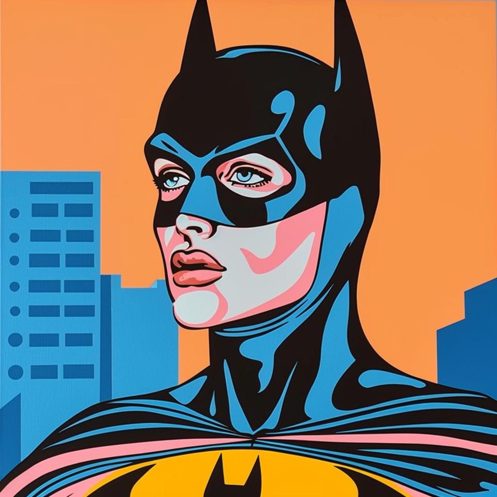 batman  portrait  person  figurative  colorful  bold  comic  hero  stylized  modern 972856