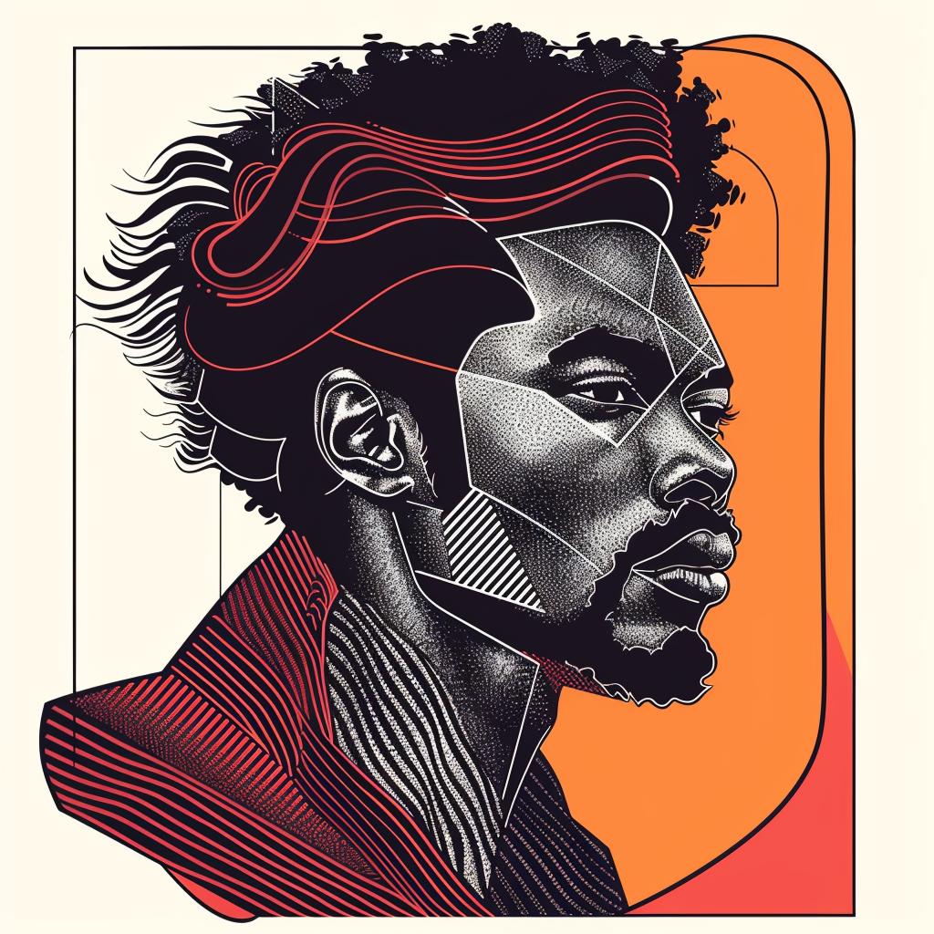Pop Art  man  beard  hair  portrait  colorful  graphic  African-American  stylistic  modern 937428
