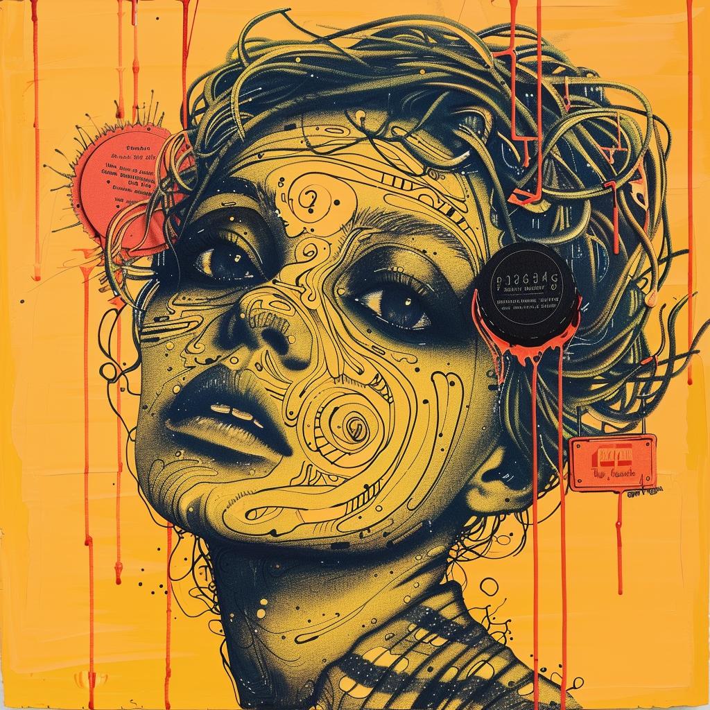 encaustic  paint  palette-knife  impasto  woman  mask  art  colorful  expression  emotion 947627