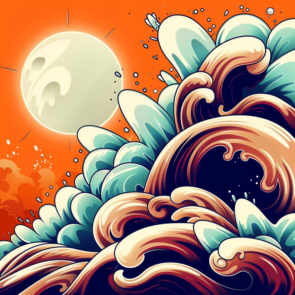 album  art  flowerpunk  galaxy  sunrise  pulsar  waves  teal  orange  abstract 941767