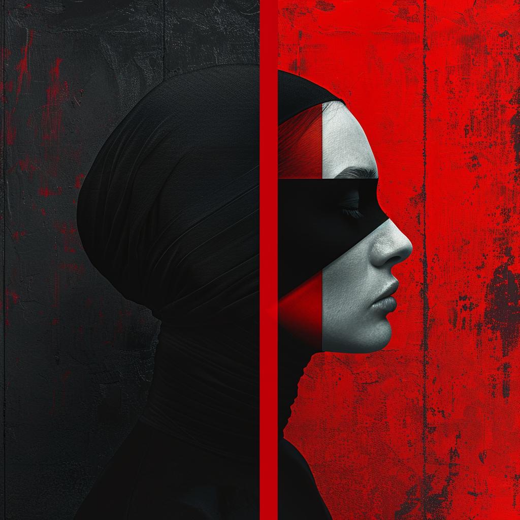 surreal  digital  art  black  red  poster  movie  human  form  stylized 941326