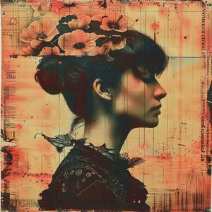 chromolithography  woman  flowers  hair  portrait  beauty  nature  art  expression  design 1056648