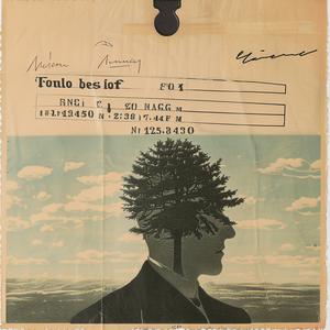 man  head  tree  paper  surreal  Magritte  conceptual  nature  portrait  artistic 1065193