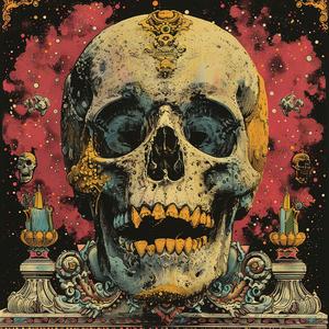 occult  technicolor  album  cover  dark  surreal  symbolist  screenprinting  devil  music 1079068
