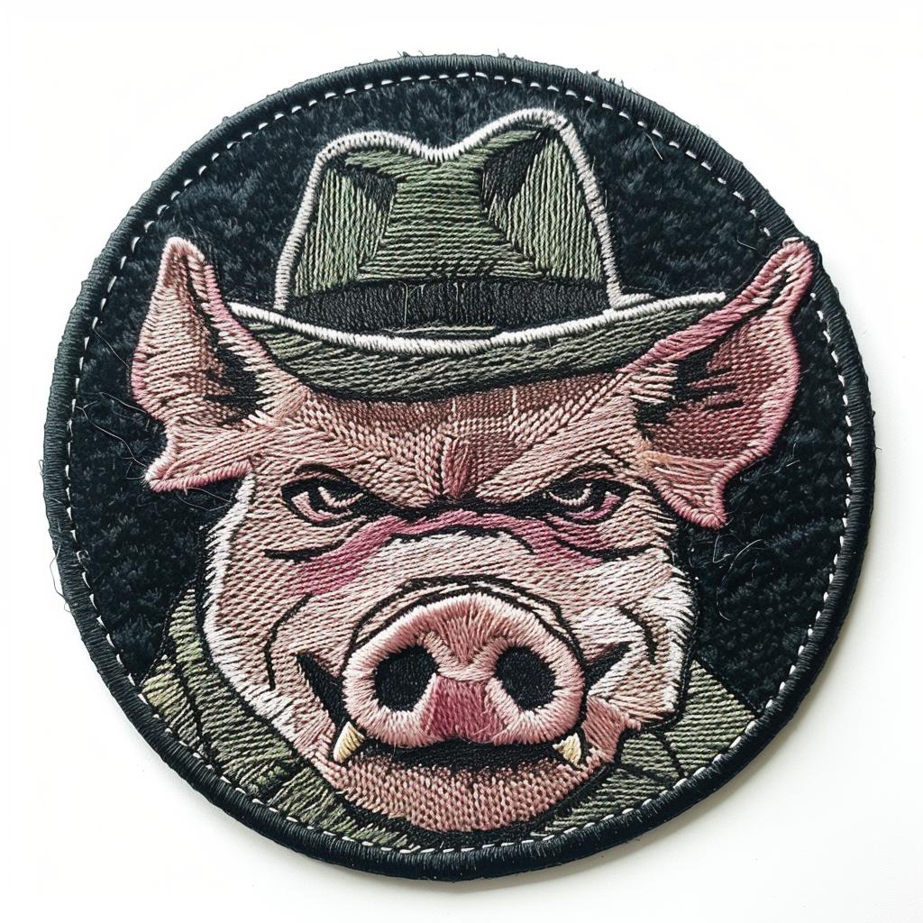 patch  pig  angry  streetwear  chenille  contrast  embroidered  minimal  stitch  culture 954962