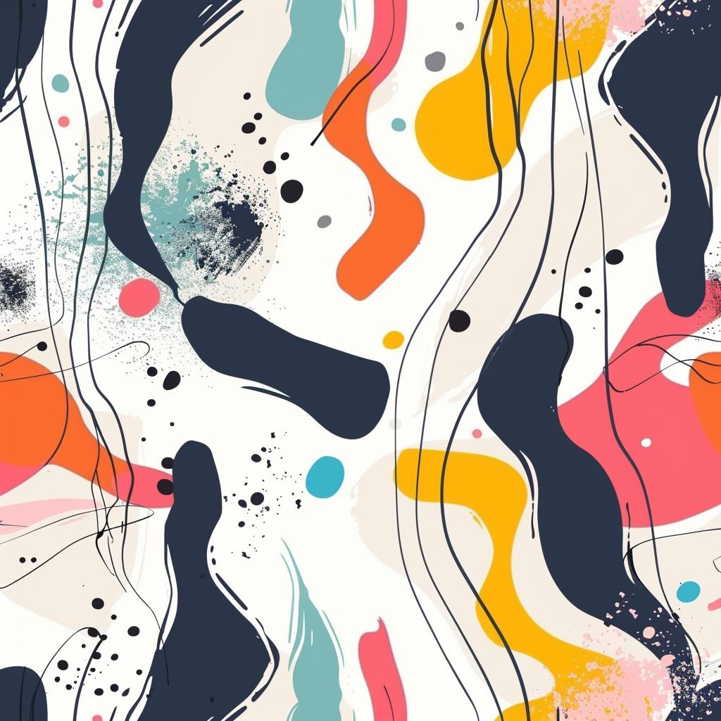 abstract  seamless  colorful  shapes  lines  minimalism  modern  poster  graphic  design 1029156