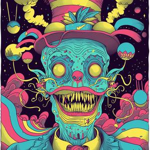 circus  absurd  psychedelic  art  monster  top  hat  Dan  Hipp  whimsical 1075496