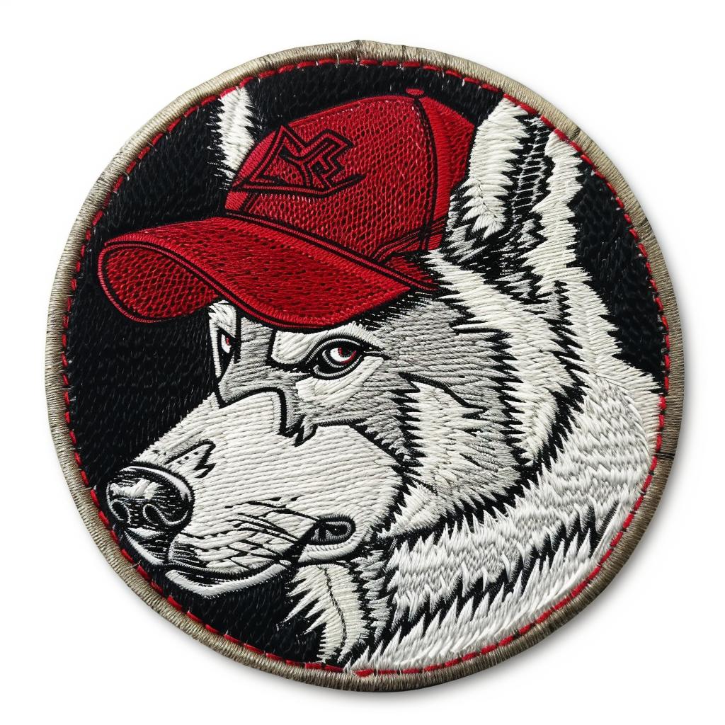 patch  stitch  animal  streetwear  hip-hop  chenille  hat  wolf  minimal  cool 961411