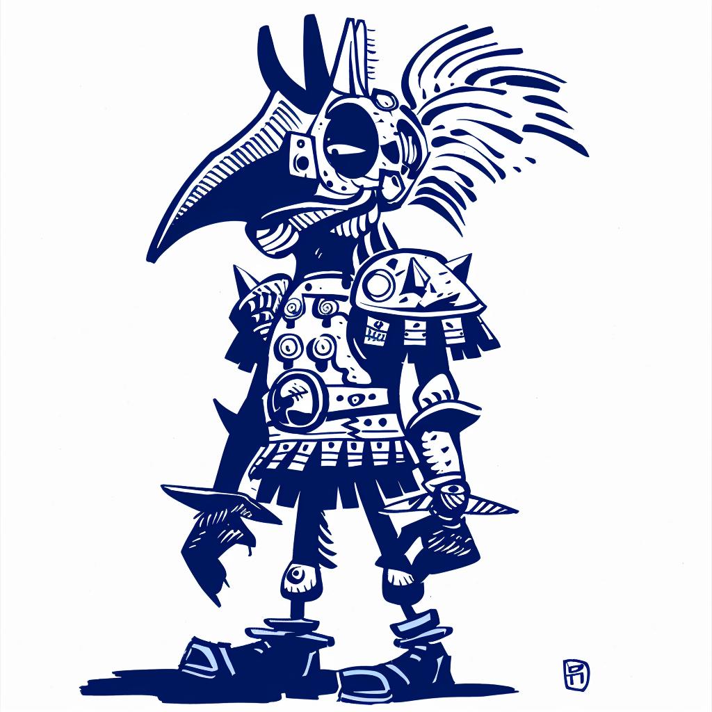 drawing  bird  armor  mascot  fantasy  illustration  character  stylized  combat  colorful 1027939