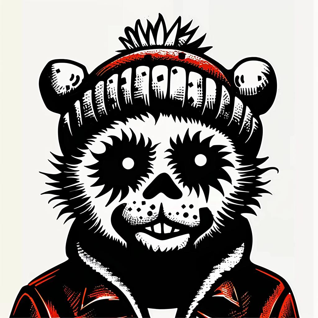 bear  hat  jacket  cartoon  illustration  cute  playful  character  whimsical  stylized 1036362