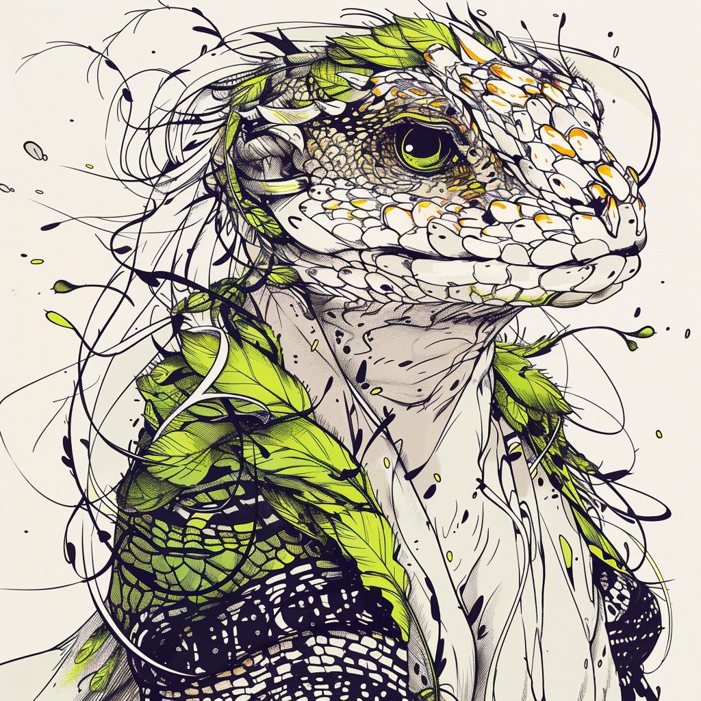 mythical  creature  hybrid  lizard  fantastical  cryptozoology  nature  exploration  unique  blending 952895