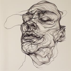رسم وجه رجل، خط، رسم تخطيطي، صورة، تعبير، بساطة، تباين، فني 1039138