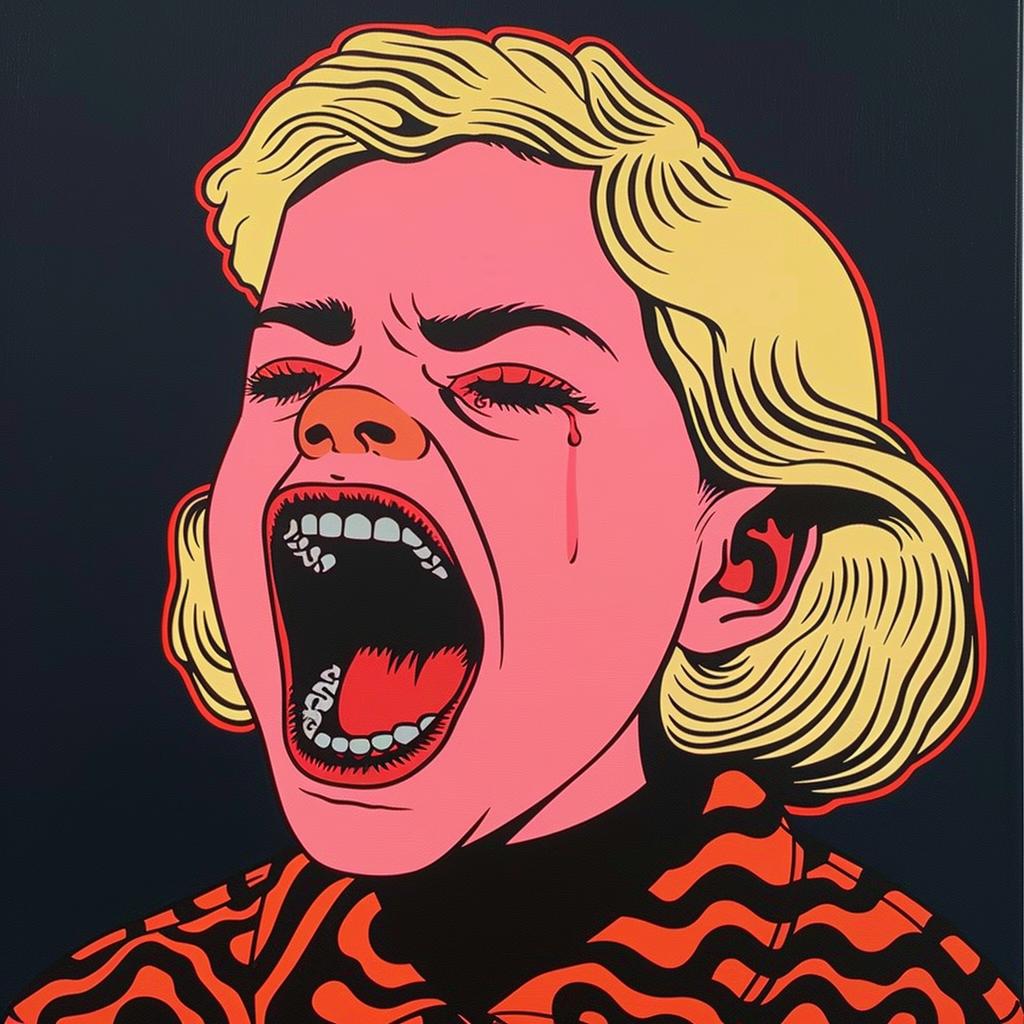 woman  screaming  painting  portrait  emotional  openmouth  colorful  expression  art  facial 973752