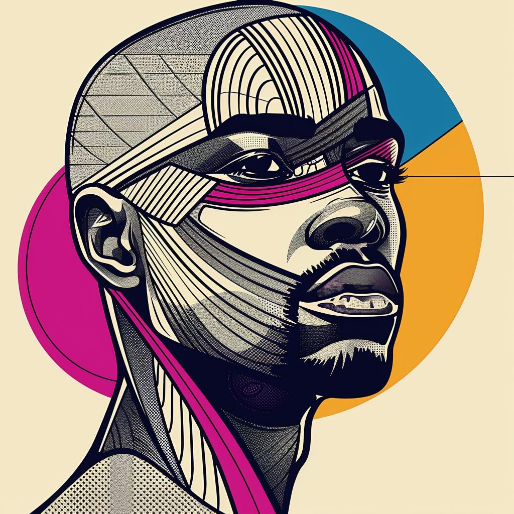 Digital  Art  Contemporary  Pop  AfricanAmerican  Graphic  Bald  Background  Illustration  Styled 937854