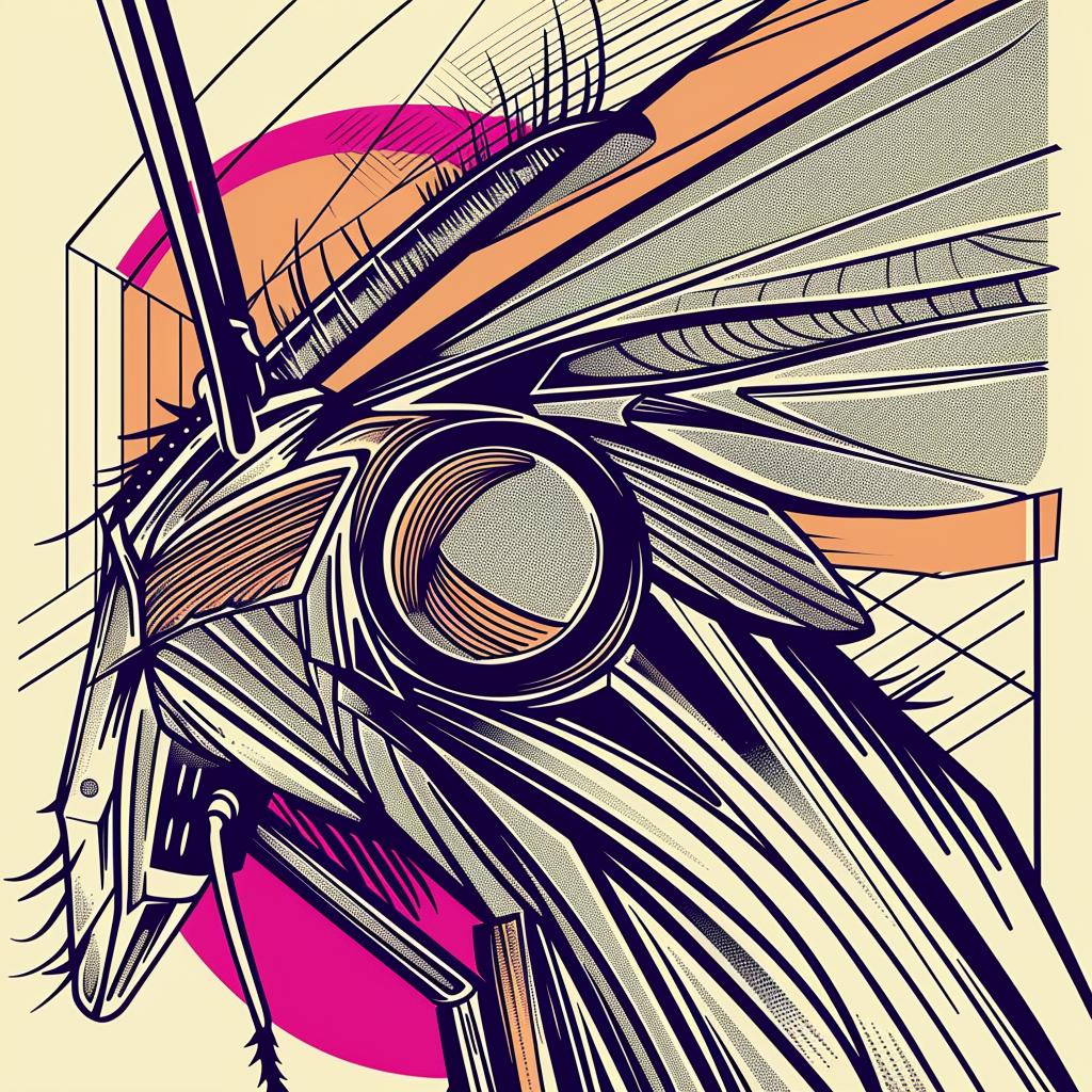 surreal  hornet  album  cover  hyper-realistic  symbolist  screenprinting  digital  art  insect 939570