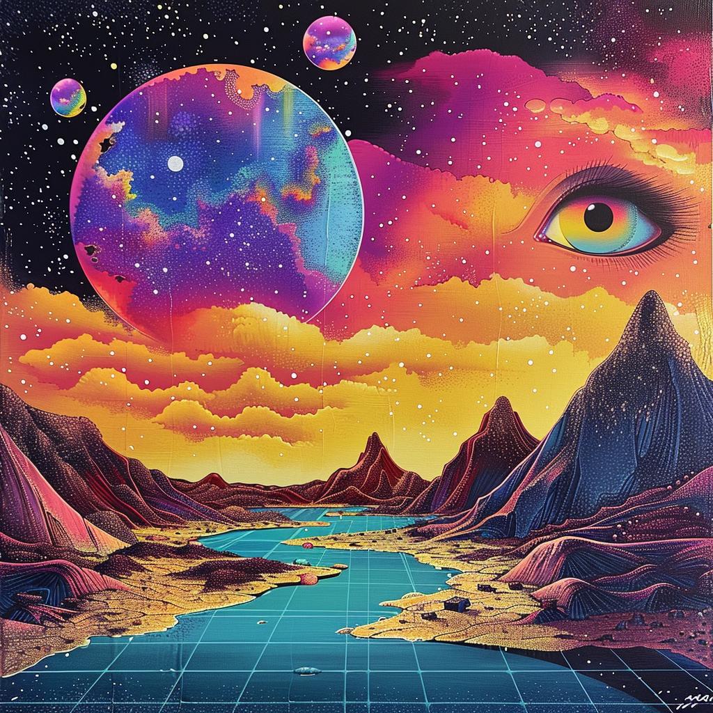 eye  universe  canvas  print  cosmic  abstract  mystical  space  vibrant  art 967862