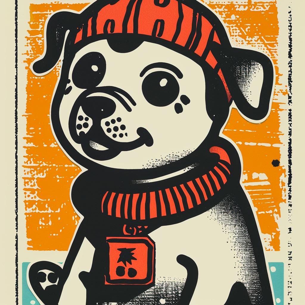 animal  aggressive  streetwise  dog  hat  scarf  poster  urban  fashion  minimal 957481
