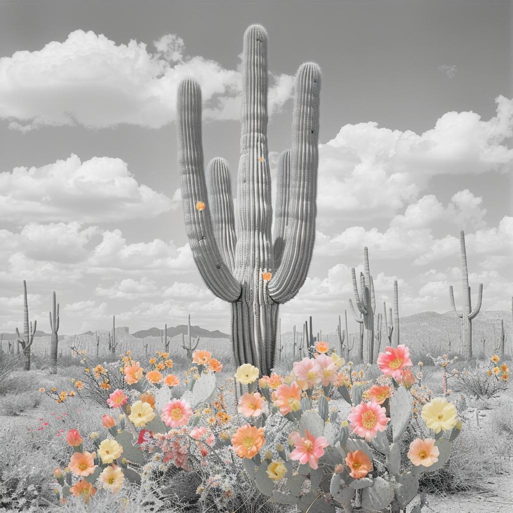 cactus  black  white  desert  photography  flowers  nature  plant  landscape  color 1036464
