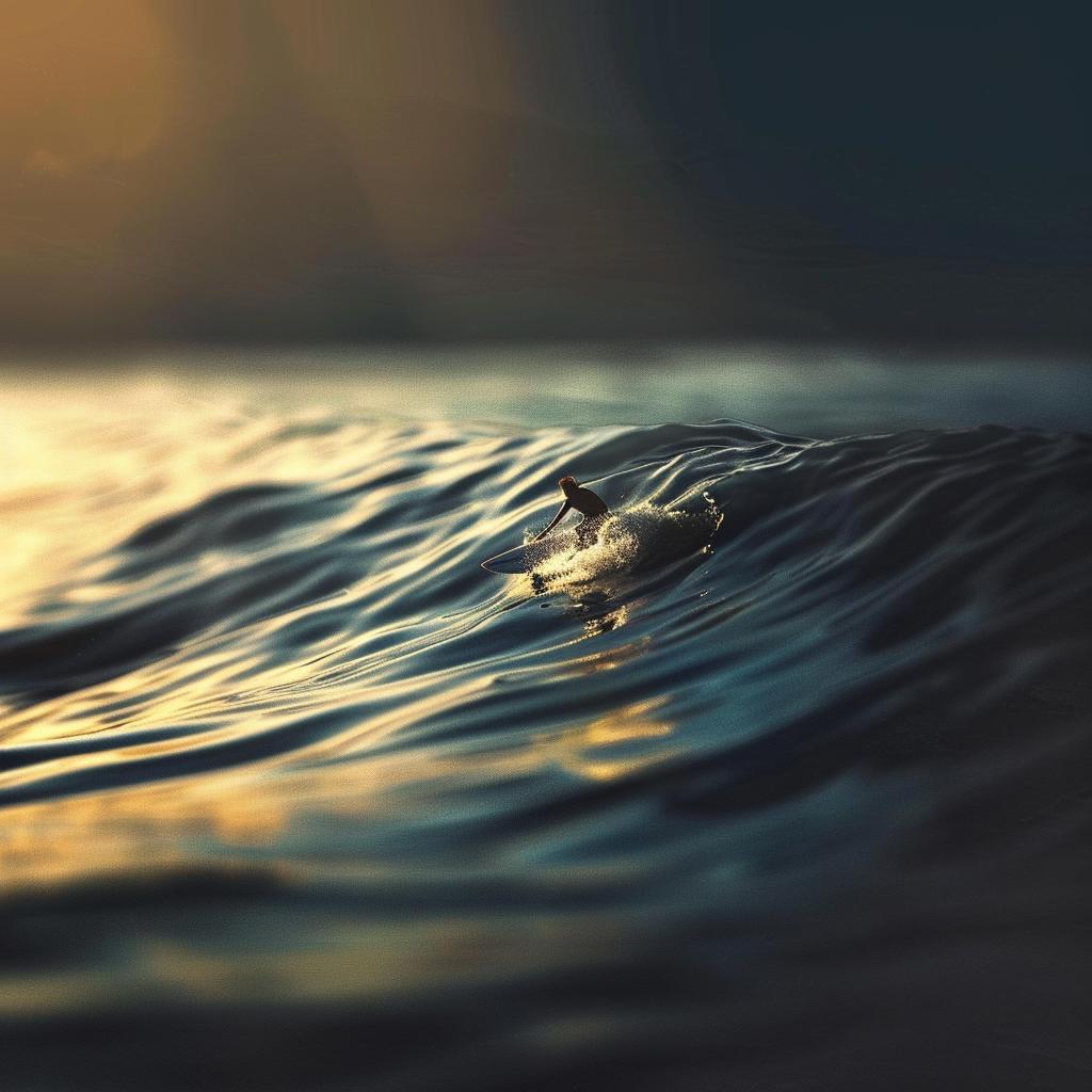 turtle  ocean  photography  sunset  wave  blue  light  realistic  detailed  art 1033533