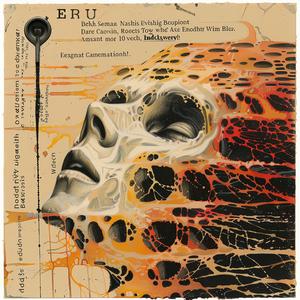 skull  poster  art  encaustic  illustration  abstract  design  Bernie  Emek  conceptual 1065877