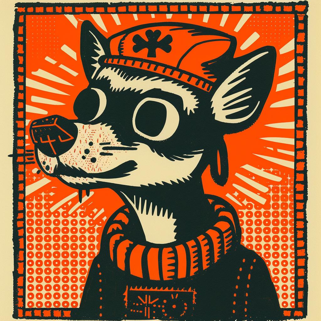 aggressive  animal  streetwise  cap  dog  scarf  casual  minimal  culture  art 959397