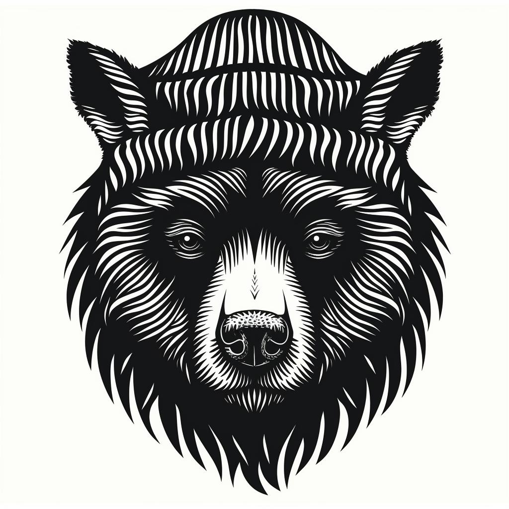 aggressive  anthropomorphic  animal  bear  cartoon  knit  hat  streetwear  minimal  style 959263