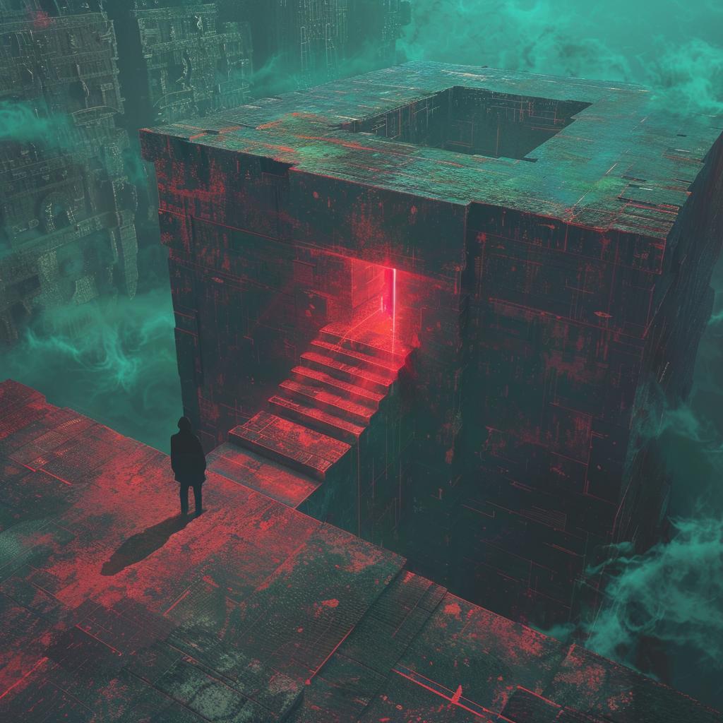 surreal  album  cover  introspective  occult  neon  urban  city  door  spiritual 973922