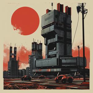 sun  city  poster  landscape  art  digital  sci-fi  atmospheric  orange  graphic 1079365