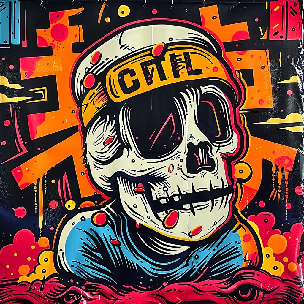 skull  hat  sunglasses  poster  graphic  urban  edgy  art  illustration  cool 949062