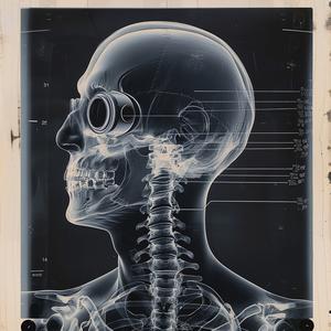 black  white  skeleton  glasses  gasmask  photo  x-ray  stylized  art  surreal 1061624