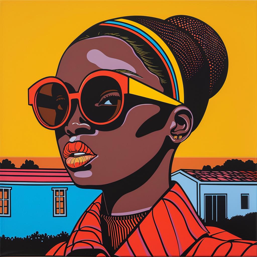 painting  woman  sunglasses  colorful  style  portrait  artistic  modern  bold  vibrant 1022708