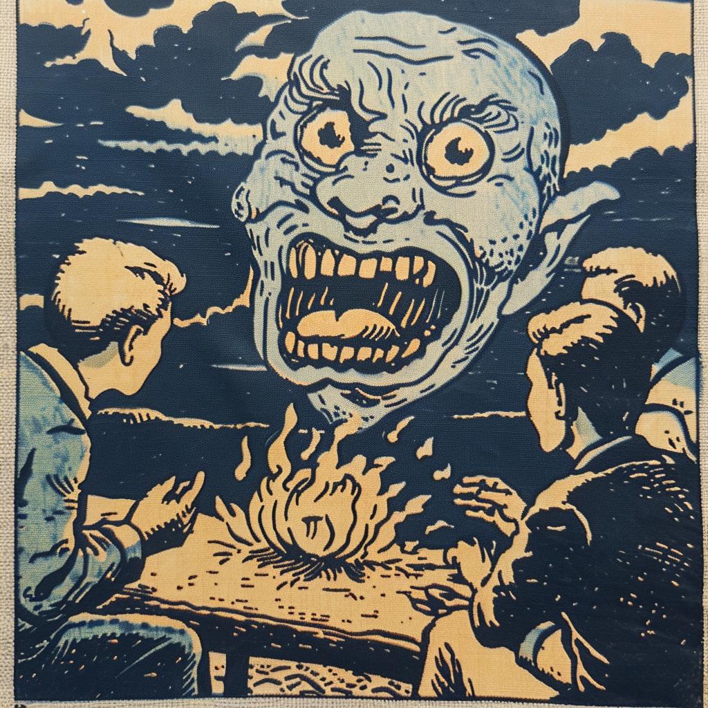 surreal  album  collage  demon  hyper-realistic  screenprint  deathmetal  Toshio  Saeki  Todd 942068