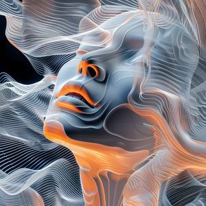 صورة تجريدية، أبيض وأسود، فن حديث، تعبير سلس، تصميم، خطوط 1039104
